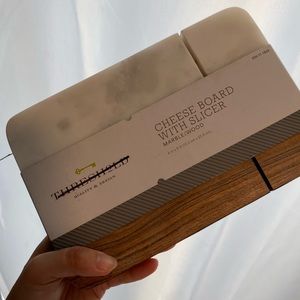 Cheese Slicer Marble/Wood - Threshold